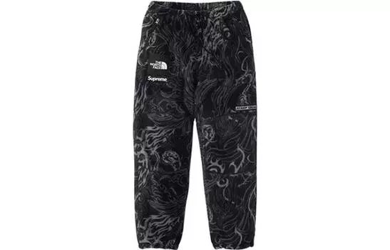 Штаны спортивные Supreme The North Face с принтом, черный