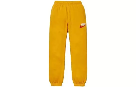 Спортивные штаны Supreme X Knit для мужчин, желтые Nike, желтый