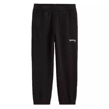 Спортивные штаны свободного кроя с принтом H&amp;M Loose Fit Printed Joggers, черный