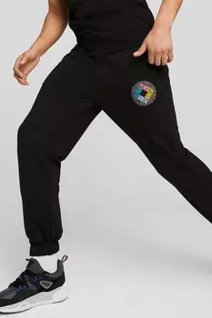 Спортивные штаны SWxP с логотипом Puma, черный