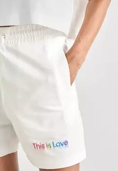 Спортивные штаны This Is Love Graphic Unisex Calvin Klein, ярко-белые
