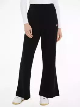 Спортивные штаны Tommy Jeans Curve "TJW BADGE WIDE SEATPANT EXT", черный