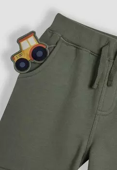 Спортивные штаны TRACTOR APPLIQUE KNEE PET IN POCKET, REGULAR FIT JoJo Maman Bb, зеленый