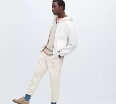 Спортивные штаны Uniqlo Sweat, белый