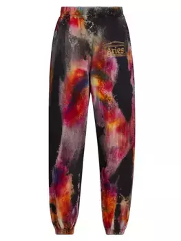 Спортивные штаны унисекс с цветным распылением Aries, мультиколор