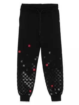 Спортивные штаны в пиксельную клетку Sprayground kid, черный