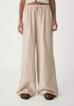 Спортивные штаны WIDE Stradivarius, цвет Stone