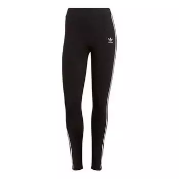 Спортивные штаны (WMNS) adidas originals 3 Str Tight Side Stripe Sports Gym Pants/Trousers/Joggers Black, черный
