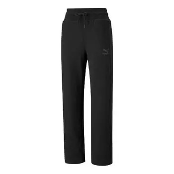 Спортивные штаны (WMNS) PUMA Re Tr Logo Printing Sweatpants Black, черный