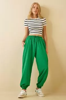 Спортивные штаны - Зеленый - Джоггеры Happiness stanbul, зеленый