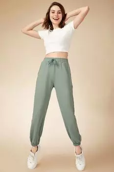 Спортивные штаны - Зеленый - Джоггеры Happiness stanbul, зеленый