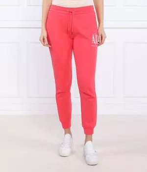 Спортивные штаны женские Armani Exchange зауженные, розовый