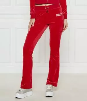 Спортивные штаны женские Juicy Couture велюровые, красный