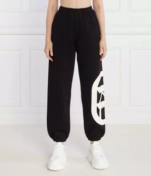 Спортивные штаны женские Karl Lagerfeld с логотипом, черный