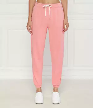 Спортивные штаны женские Polo Ralph Lauren хлопковые на кулиске, розовый