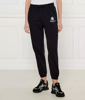 Спортивные штаны женские Polo Ralph Lauren хлопковые, черный