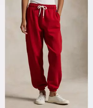 Спортивные штаны женские Polo Ralph Lauren на кулиске, красный