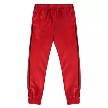 Спортивные спортивные брюки для мальчиков Gioberti с ребристыми манжетами на молнии на щиколотке, красный