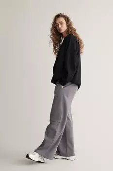 Спортивные спортивные штаны из материала Drymove H&M, серый