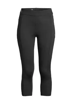 Спортивные тайтсы с эластичным поясом для женщин moorhead, черный