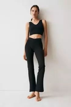 Спортивные тайтсы SoftMove с расклешенными штанинами H&M