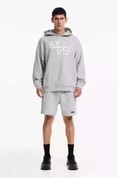 Спортивные трикотажные шорты drymove H&M, серый