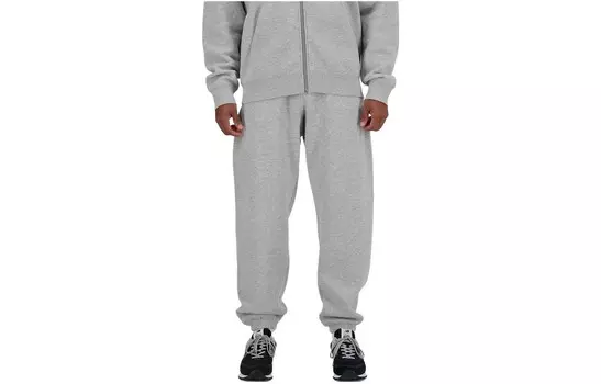 Спортивные трикотажные штаны Essentials мужские серые New Balance, серый