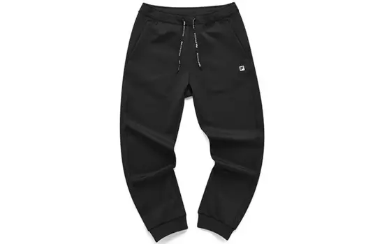 Спортивные трикотажные штаны мужские черные Fila, черный