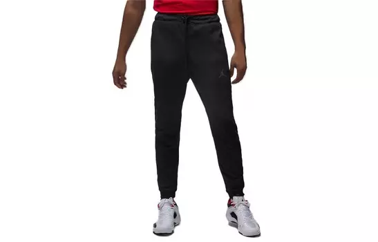 Спортивные трикотажные штаны мужские черные Jordan, черный