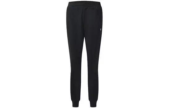 Спортивные трикотажные штаны женские черные Fila