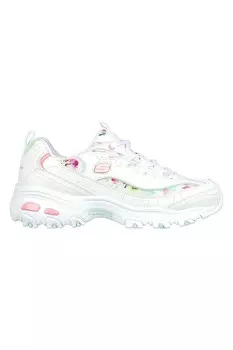 Спортивные туфли D'Lites F с цветочным узором Skechers, белый