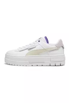 Спортивные туфли Mayze Crashed из замши и экокожи Puma, белый