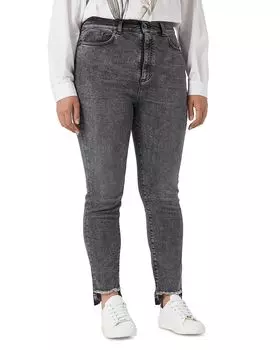 Спортивные узкие джинсы 1A Uscita Santos черного цвета Marina Rinaldi, черный