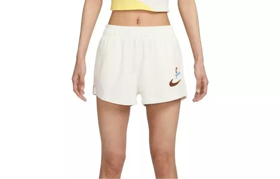 Спортивные женские эластичные шорты с логотипом «Sail White» Nike