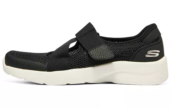 Спортивные женские повседневные туфли женские низкие черные/белые Skechers