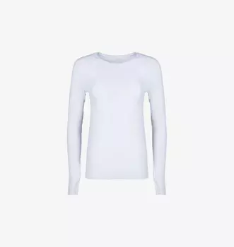 Спортивный бесшовный топ из эластичной ткани с длинными рукавами Sweaty Betty, белый