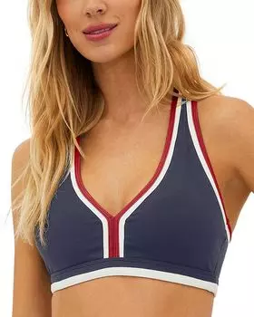 Спортивный бра Ida с цветными блоками Beach Riot, синий