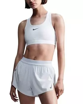 Спортивный бра с ракербэком средней поддержки Nike, белый