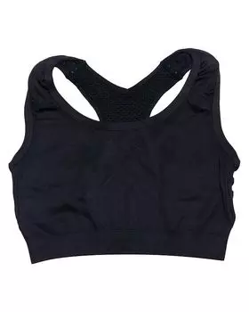 Спортивный бра Side Line - (7-14 - Детский) Malibu Sugar, черный