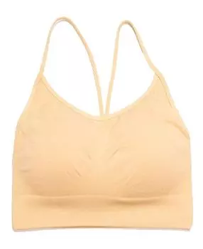 Спортивный бра-топ - (7-14 - Детский) Malibu Sugar, коричневый/бежевый