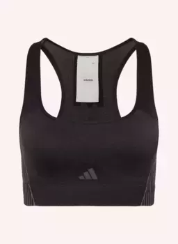 Спортивный бюстгальтер аэрокнит Adidas, черный