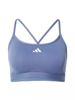 Спортивный бюстгальтер Adidas AEROREACT, дымчатый синий