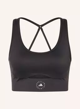 Спортивный бюстгальтер adidas by stella mccartney true strength yoga Adidas By Stella Mccartney, черный