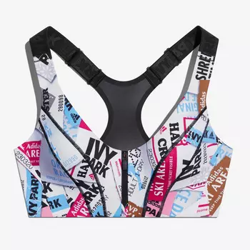 Спортивный бюстгальтер Adidas Originals х Ivy Park Medium Support Zip, мультиколор