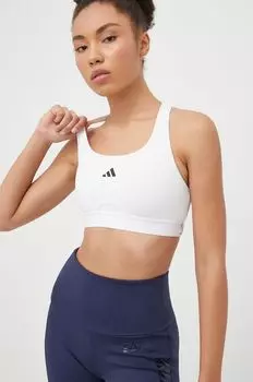 Спортивный бюстгальтер adidas Performance, бежевый
