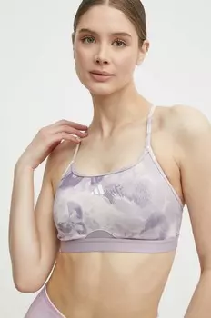 Спортивный бюстгальтер adidas Performance, фиолетовый