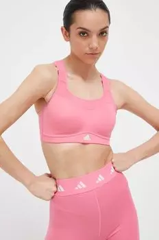 Спортивный бюстгальтер adidas Performance, розовый