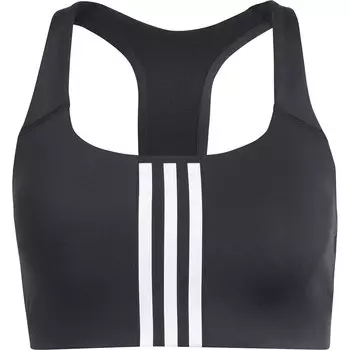Спортивный бюстгальтер adidas Powerimpact 3 Stripes, черный