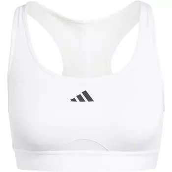 Спортивный бюстгальтер adidas Powerreact, белый