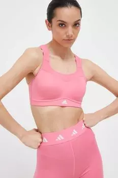 Спортивный бюстгальтер adidas, розовый